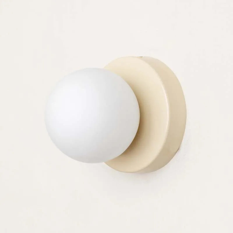 Lampă de perete LED Macaron | Aplica modernă din sticlă colorată