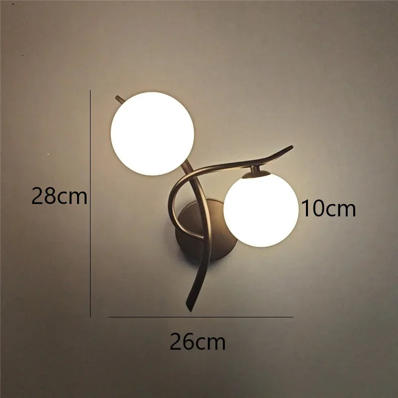 Lunara Væglampe | Nordisk Dobbelt Globus LED Design