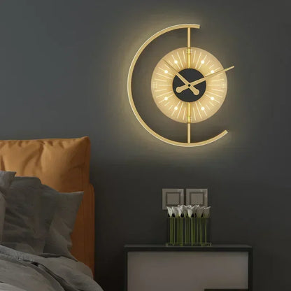 Reloj de Pared Lunaris | Aplique LED Posmoderno