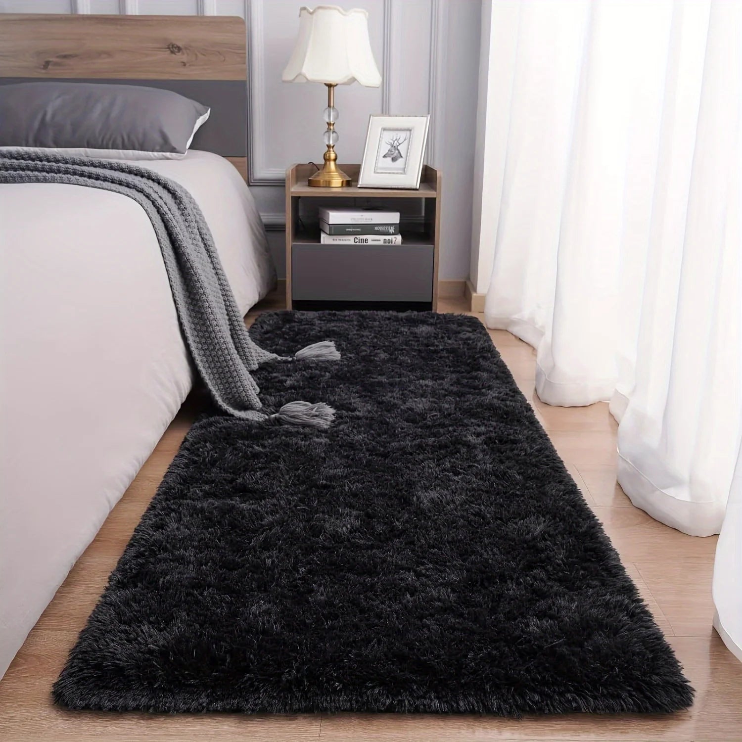 Ultra-Soft Plush Rug | Machine Washable Faux Fur Mat