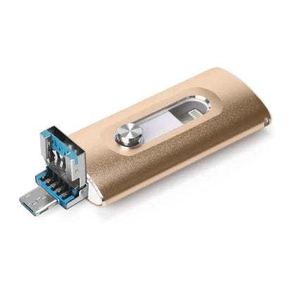 Ekstern Harddisk Bærbar SSD 4 i 1 USB 3.0 OTG Flashdrev
