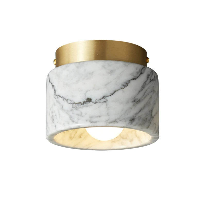 Nordische Marmor-Deckenleuchte | Moderner Downlight mit Steinoptik