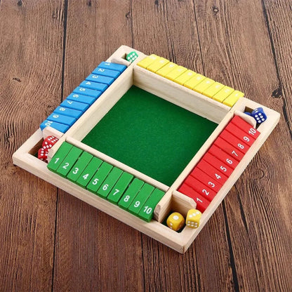 Brettspiel Holz-Würfelspiel Familiäres Mathe-Lernspiel Tischspiel