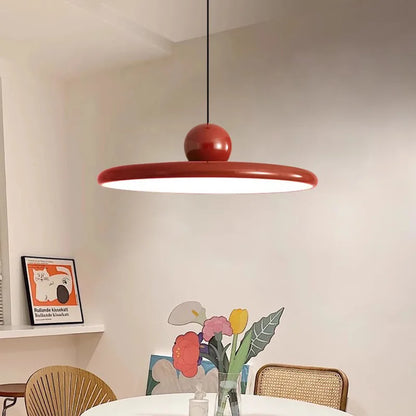 Lampada a Sospensione Disco Volante Nordico | Lampada da Soffitto LED Stile Crema