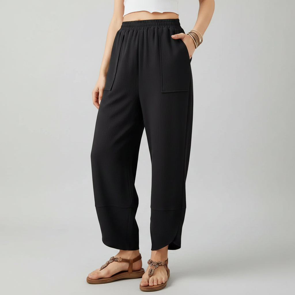 Women Pants Casual Loose Fit Straight Leg Lightweight Summer Trousers