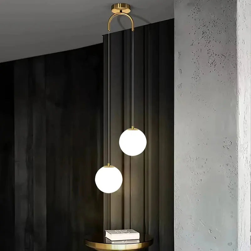 Luna Pendelleuchte | Nordisches modernes Glas-Kugel-Design