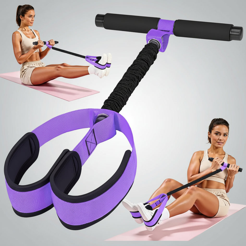 Rullo per Addominali con Fascia di Resistenza Allenatore Fitness per Allenamento Core