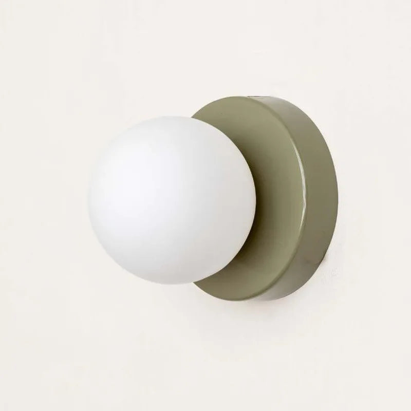 Lampă de perete LED Macaron | Aplica modernă din sticlă colorată