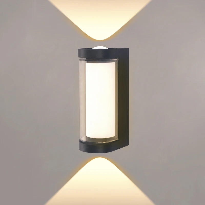 Moderne LED Væglampe | Vandtæt Udendørs Op- og Nedadrettet Væglampe