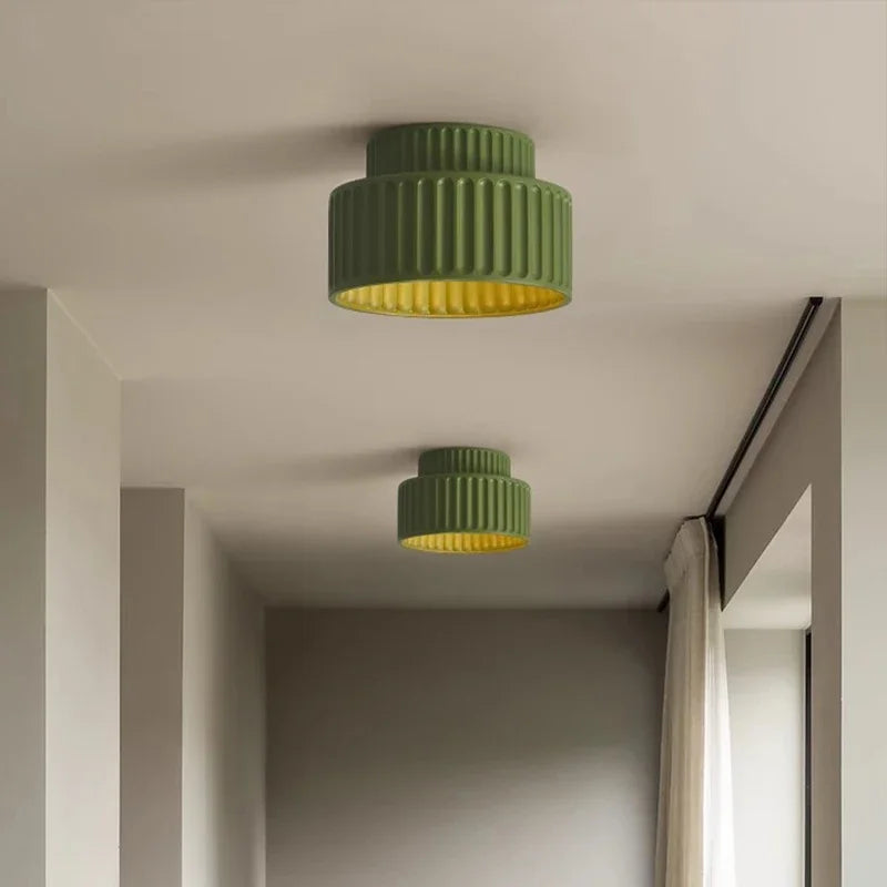 Nordic Ripple Ceiling Light | Sculptural Form, Soft Illumination