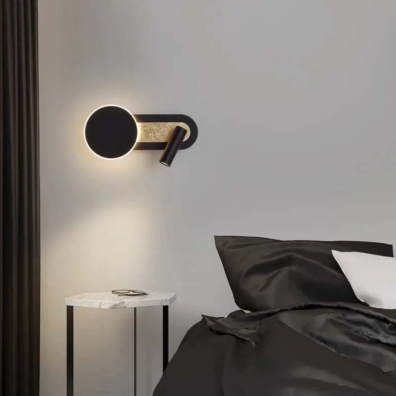 Luz de Parede HaloBeam | Design Nórdico Moderno com LED Duplo