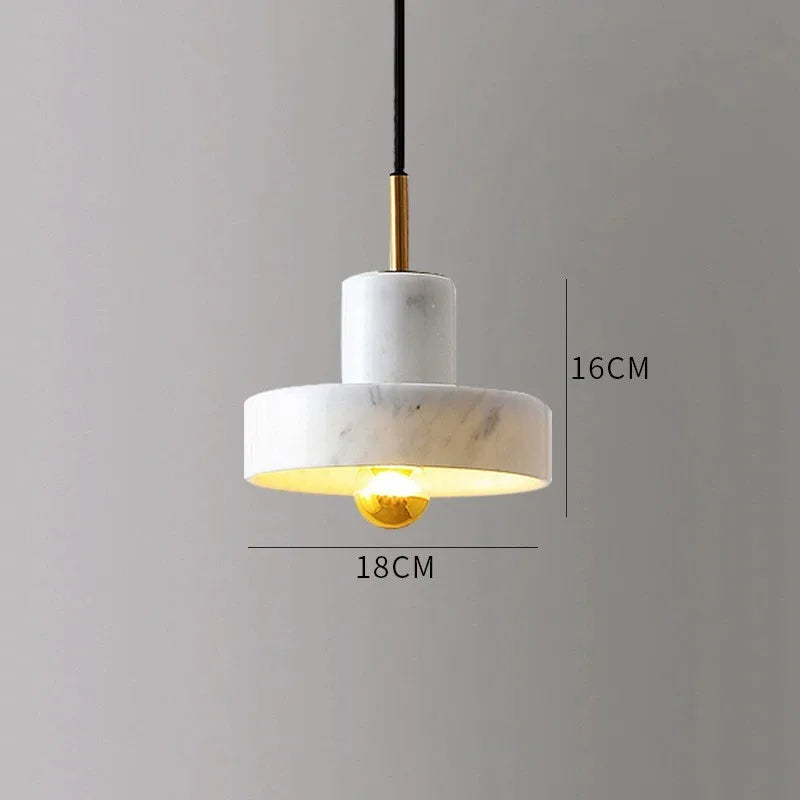 Lampă suspendată din marmură | Design postmodern din piatră naturală