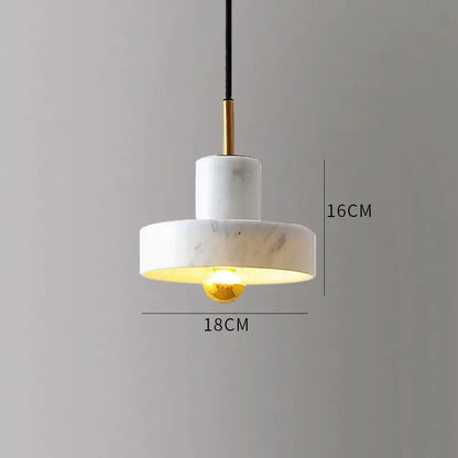 Lampă suspendată din marmură | Design postmodern din piatră naturală