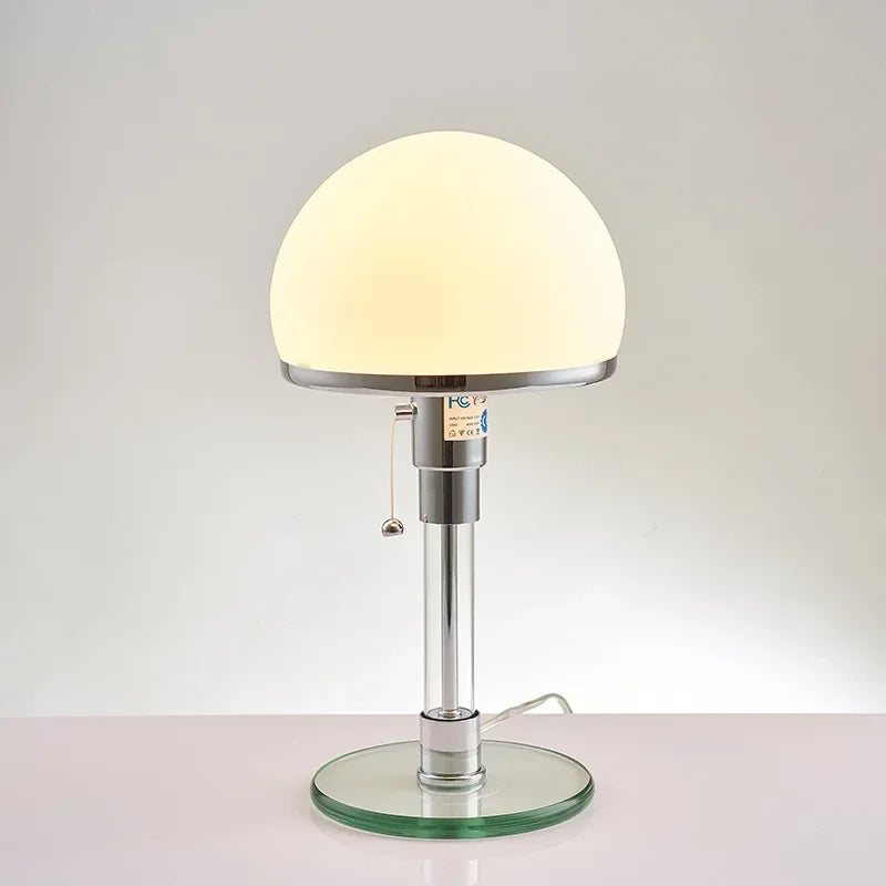Lámpara de mesa Wilhelm Bauhaus | Lámpara de vidrio nórdica de diseño