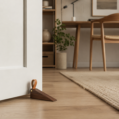 Dørstopper i træ med skandinavisk design – dekorativ boligaccent