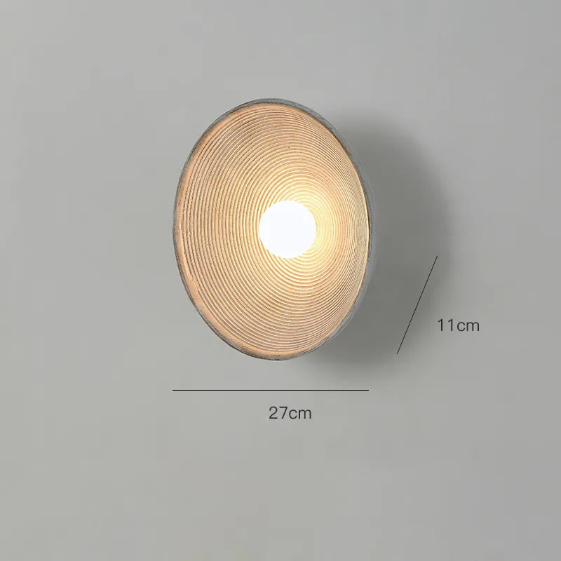 Applique da parete in legno rustico | Lampada da parete LED artigianale