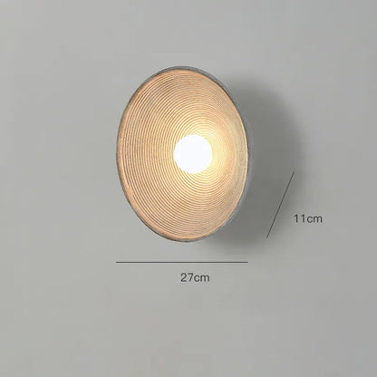 Applique da parete in legno rustico | Lampada da parete LED artigianale