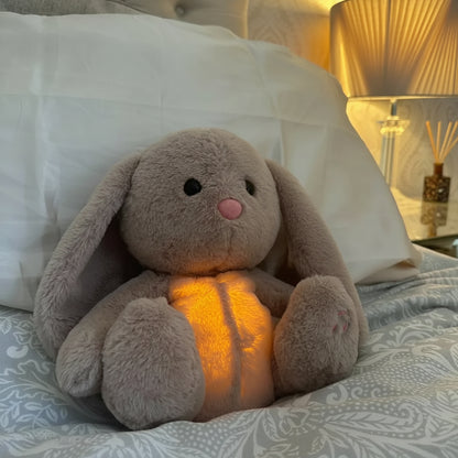Kuscheltier Hase Plüsch Atmend Schlafhilfe Entspannung Kinder