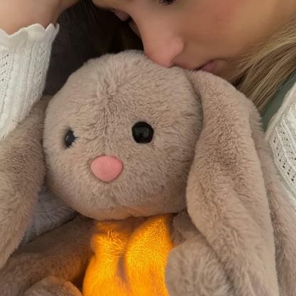 Kuscheltier Hase Plüsch Atmend Schlafhilfe Entspannung Kinder