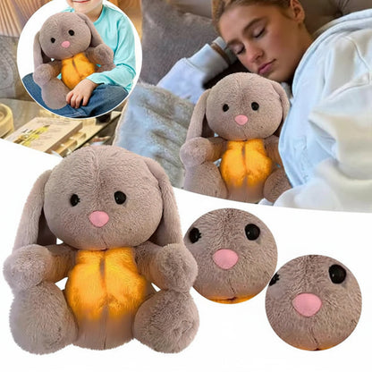 Kuscheltier Hase Plüsch Atmend Schlafhilfe Entspannung Kinder