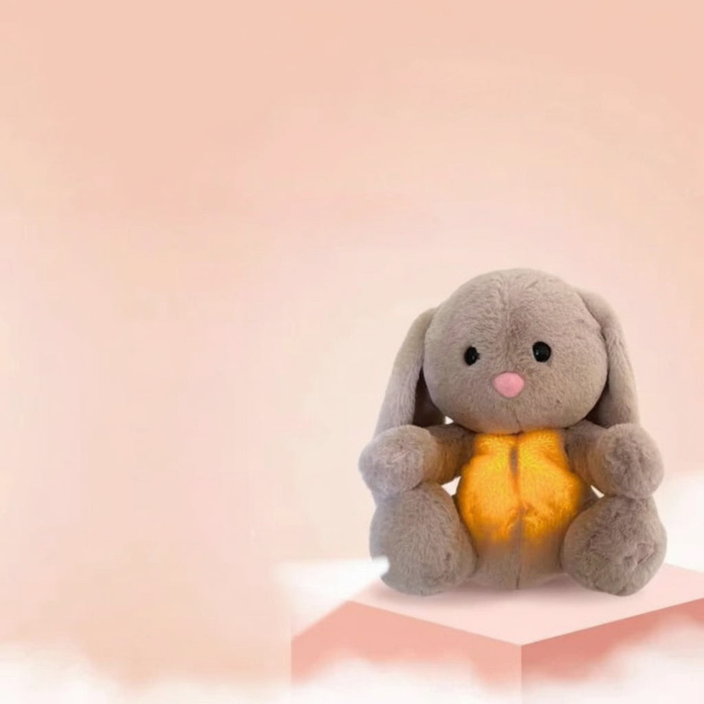 Kuscheltier Hase Plüsch Atmend Schlafhilfe Entspannung Kinder