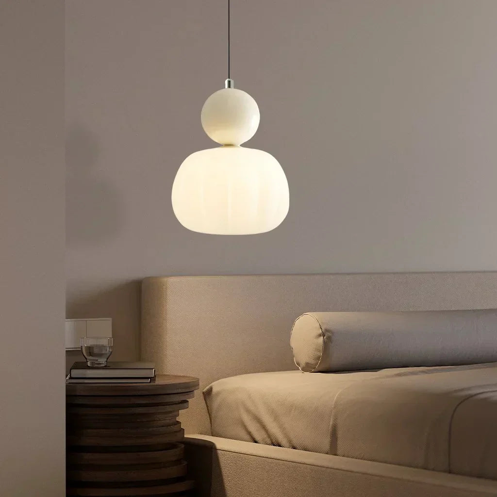Lámpara Colgante de Calabaza Nórdica | Lámpara de Techo LED Moderna