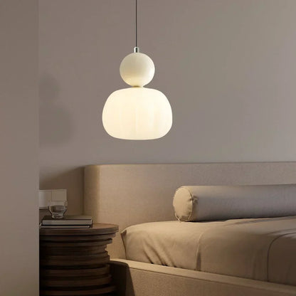 Lámpara Colgante de Calabaza Nórdica | Lámpara de Techo LED Moderna