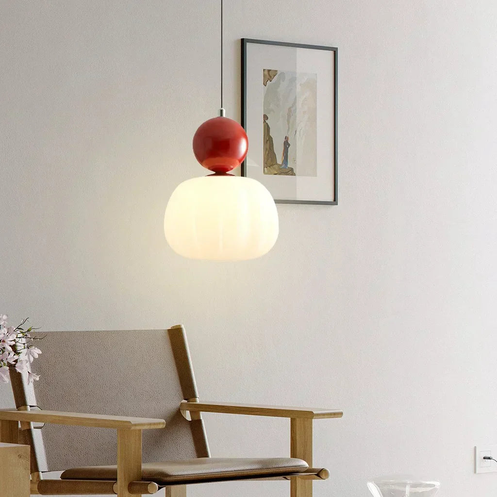 Lámpara Colgante de Calabaza Nórdica | Lámpara de Techo LED Moderna