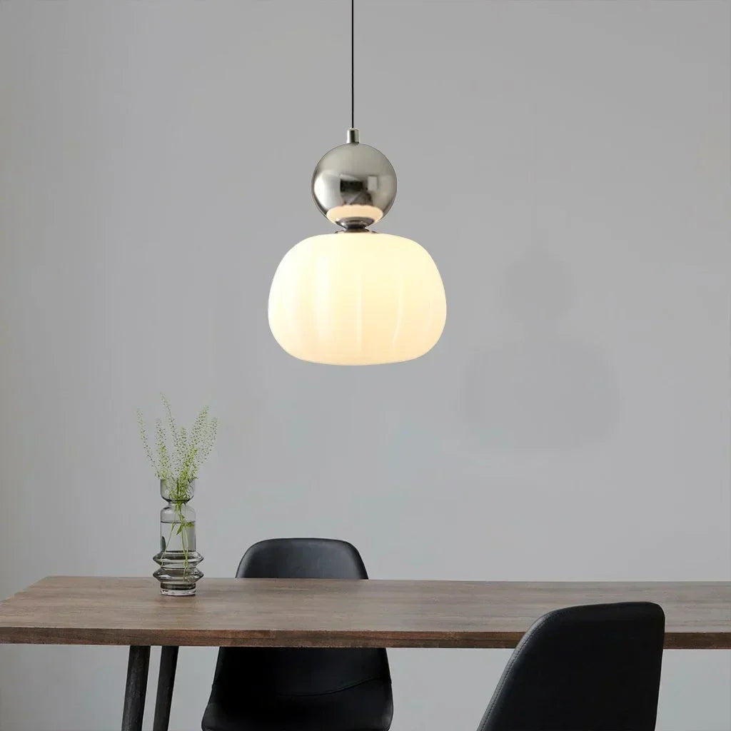 Lámpara Colgante de Calabaza Nórdica | Lámpara de Techo LED Moderna