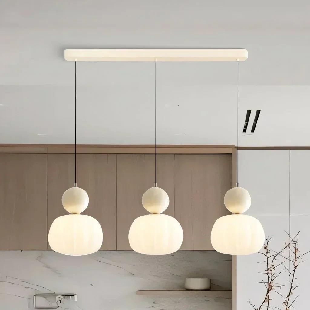 Lámpara Colgante de Calabaza Nórdica | Lámpara de Techo LED Moderna