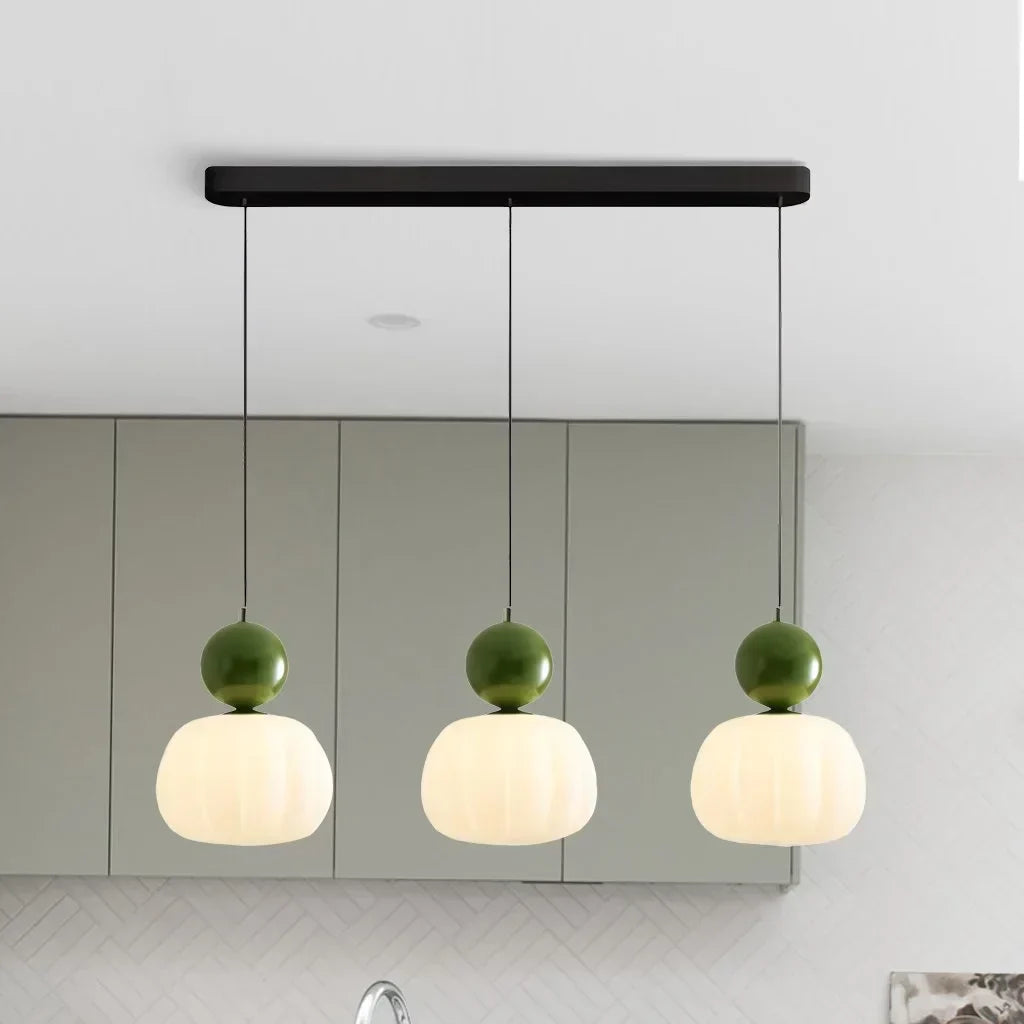 Lámpara Colgante de Calabaza Nórdica | Lámpara de Techo LED Moderna