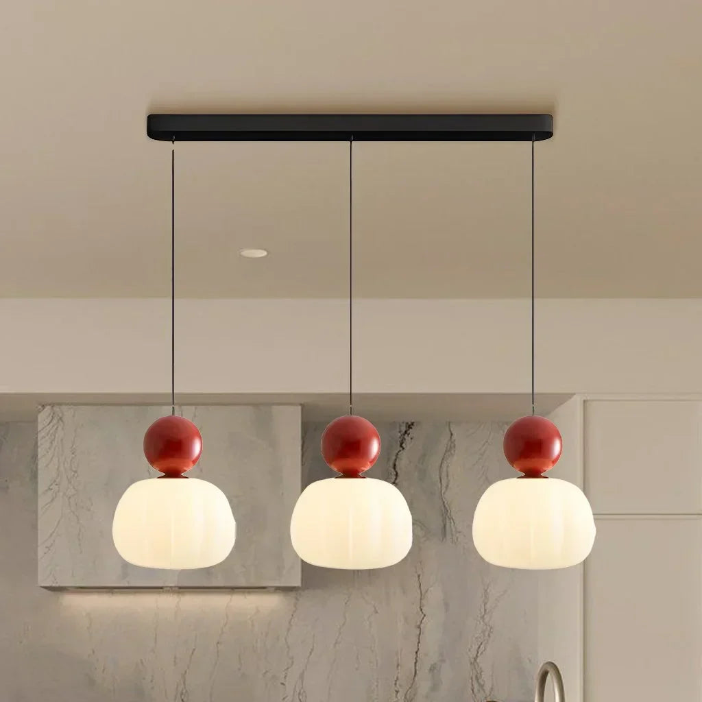 Lámpara Colgante de Calabaza Nórdica | Lámpara de Techo LED Moderna
