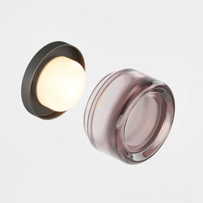 Aplica LED Dimple, Sticlă Texturată, Ø10–12cm