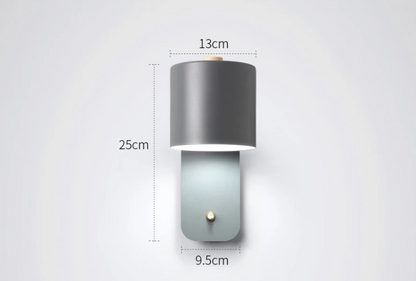 Candeeiro de Parede LED Moderno com Interruptor | Luz de Parede Interior