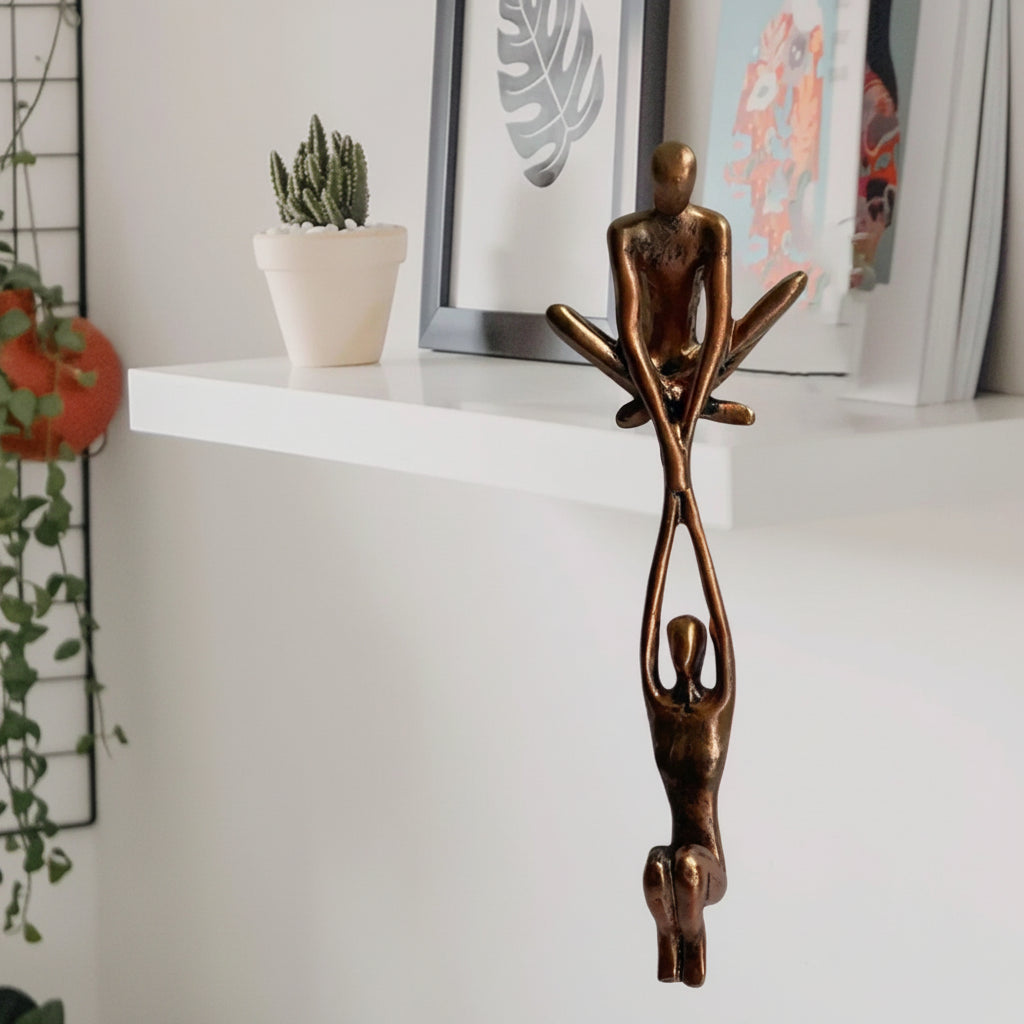 Arte Pared Escultura Romántica Pareja Resina Decorativa