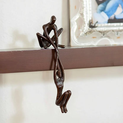 Arte Pared Escultura Romántica Pareja Resina Decorativa