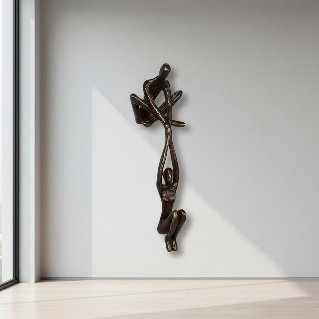 Arte Pared Escultura Romántica Pareja Resina Decorativa