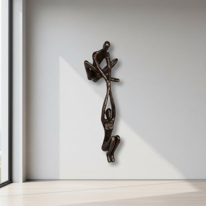 Arte Pared Escultura Romántica Pareja Resina Decorativa