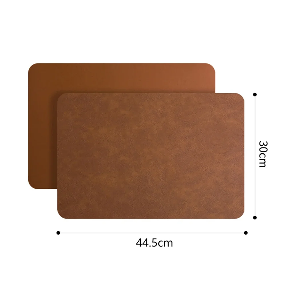 DuoMat | Double-Sided Faux Leather Placemats | Heat Resistant & Waterproof
