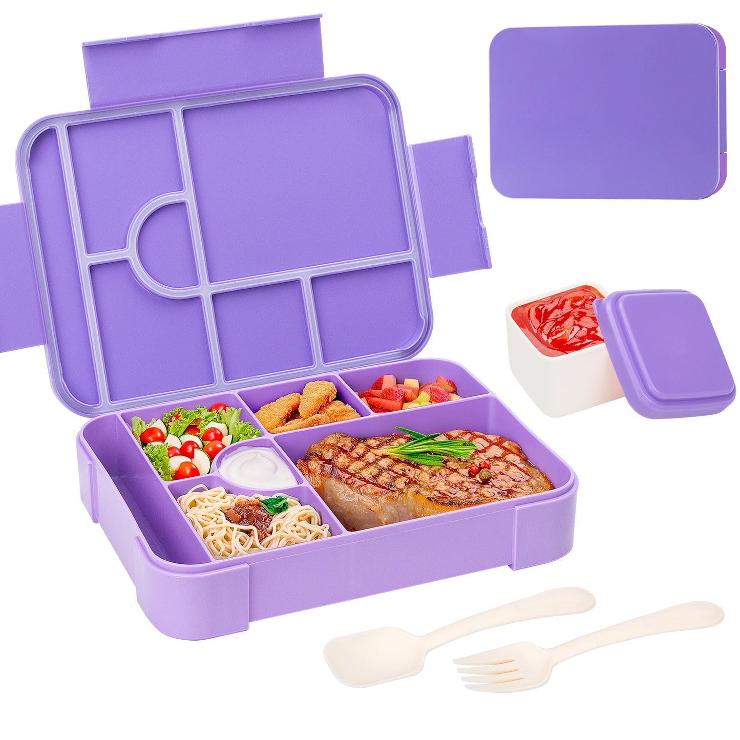 BentoMax | Recipiente para Almoço Bento de Grande Capacidade 1330ml à Prova de Fugas – Micro-ondas e Portátil