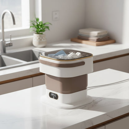 Máquina de Lavar Portátil Mini Dobrável Compacta para Roupa