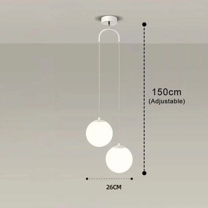 Luna Pendelleuchte | Nordisches modernes Glas-Kugel-Design