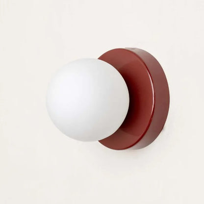 Lampă de perete LED Macaron | Aplica modernă din sticlă colorată