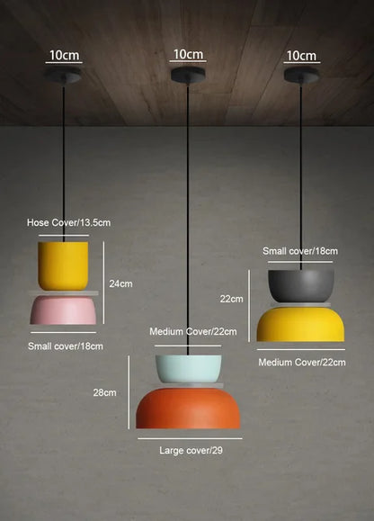 Nordische Bunte Macaron Pendelleuchte | Skandinavischer Charme