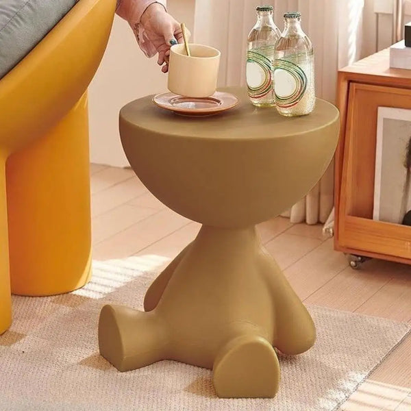 Tavolino Laterale Orso dei Cartoni | Tavolino da Caffè Moderno e Creativo