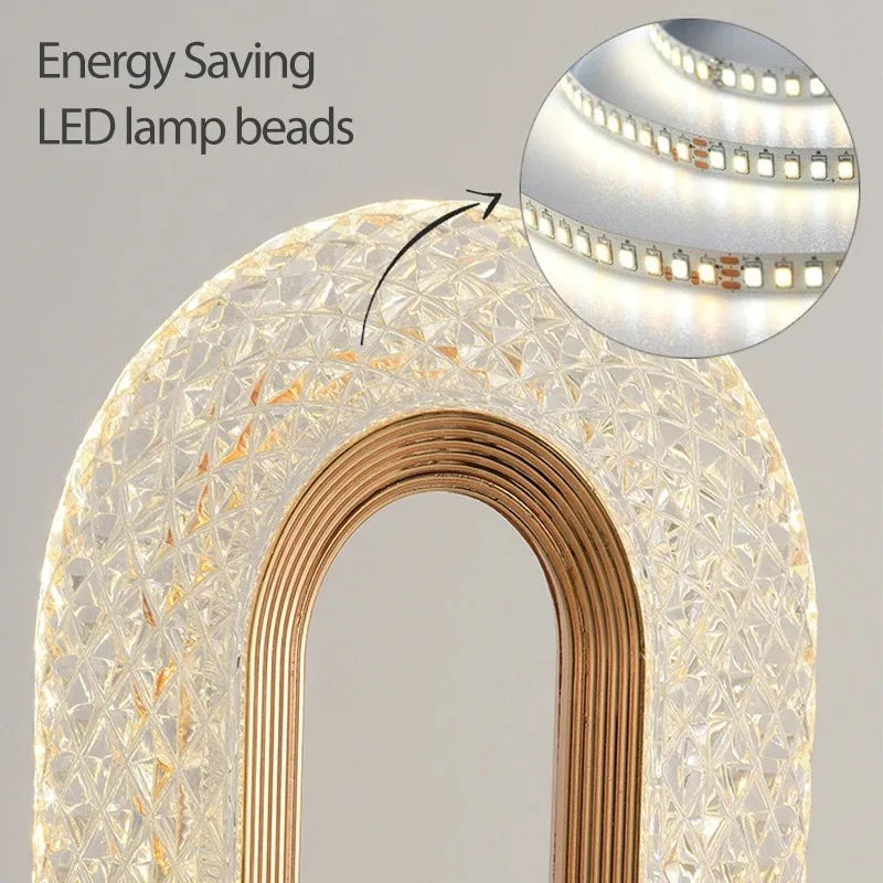 Stellora | Candeeiro Noturno LED 3D de Cristal | Candeeiro Recarregável com Toque e Regulador de Intensidade