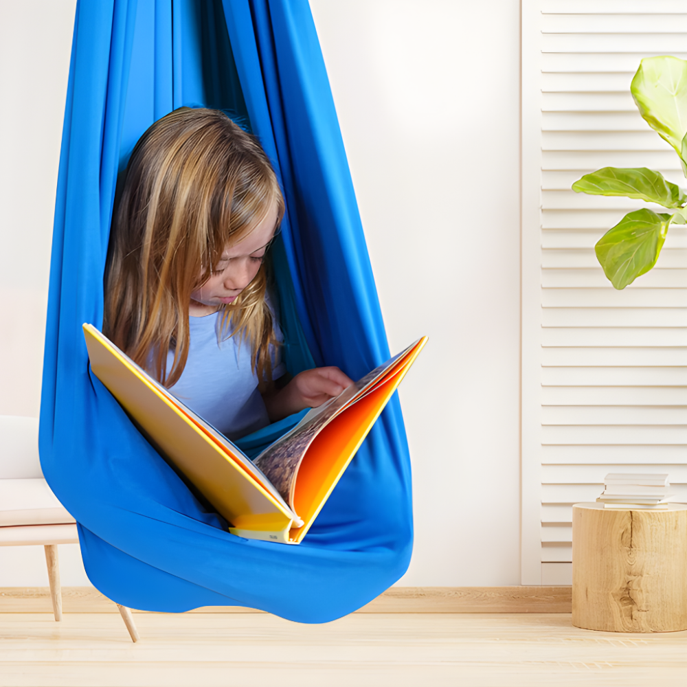 Sensory Swing Indoor Therapy Seat Soft Fabric Hanging Chair 0