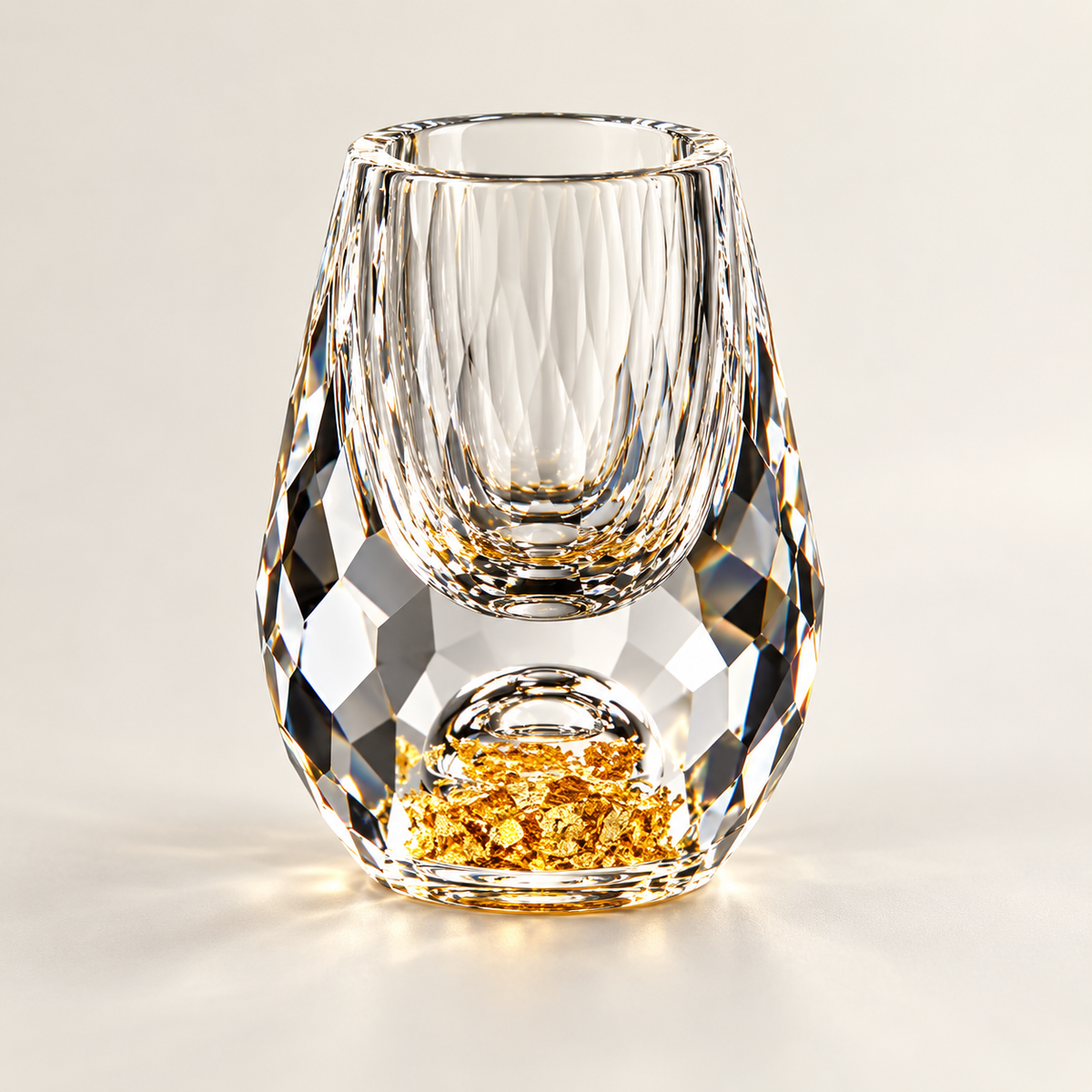 Pahar de băuturi fine din cristal cu paiete, veselă decorativă de lux