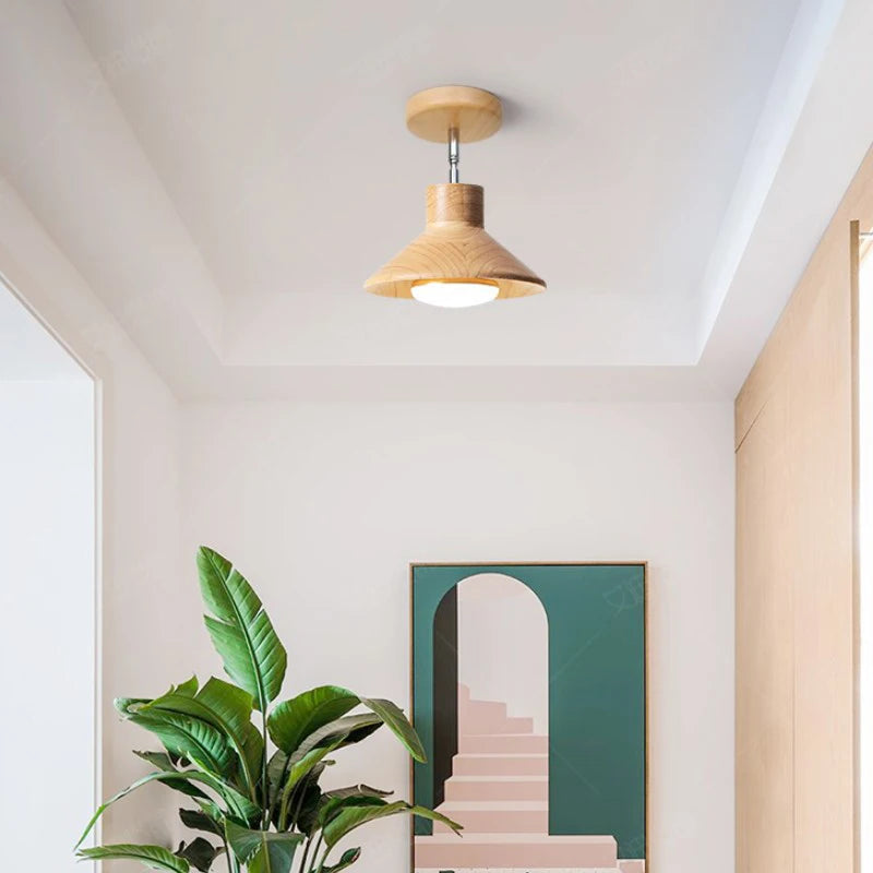 NordicWood loftlampe | Naturligt trækonisk design