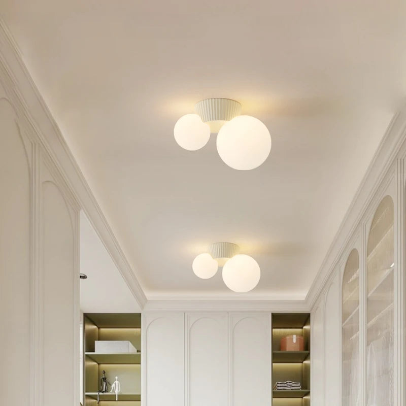 Luz de Teto Luméa | Design Moderno Francês com Duplo Globo